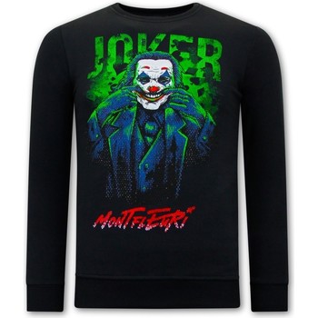 textil Herr Sweatshirts Tony Backer Heren Met Print Joker Zwart Svart