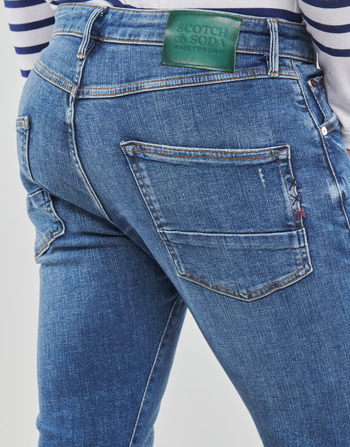 Scotch & Soda Singel Slim Tapered Jeans In Organic Cotton  Blue Shift Blå