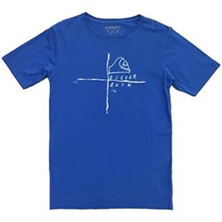 textil Pojkar T-shirts Quiksilver  Blå