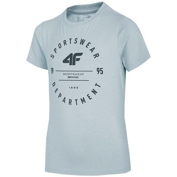 textil Pojkar T-shirts 4F JTSM003 Grå