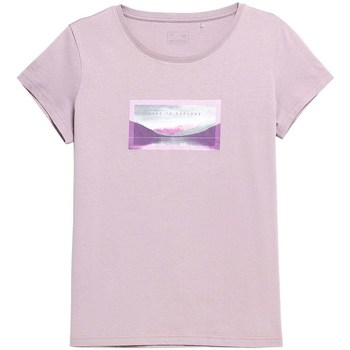 textil Dam T-shirts 4F TSD063 Rosa