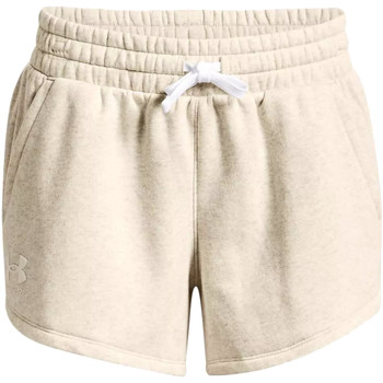 textil Dam Shorts / Bermudas Under Armour Rival Fleece Short Beige