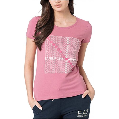 textil Dam T-shirts & Pikétröjor Emporio Armani EA7 3LTT22 TJFKZ Rosa