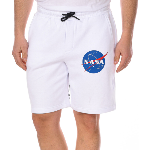 textil Herr Joggingbyxor Nasa NASA21SP-WHITE Vit