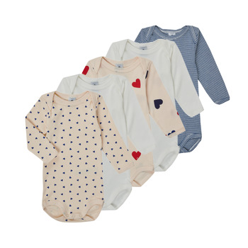 textil Barn Pyjamas/nattlinne Petit Bateau LOT 5 BODY Flerfärgad