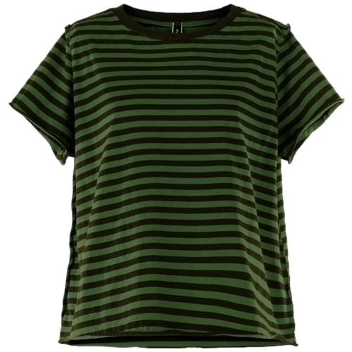 textil Dam Blusar Wendy Trendy Top 220837 - Black/Green Grön