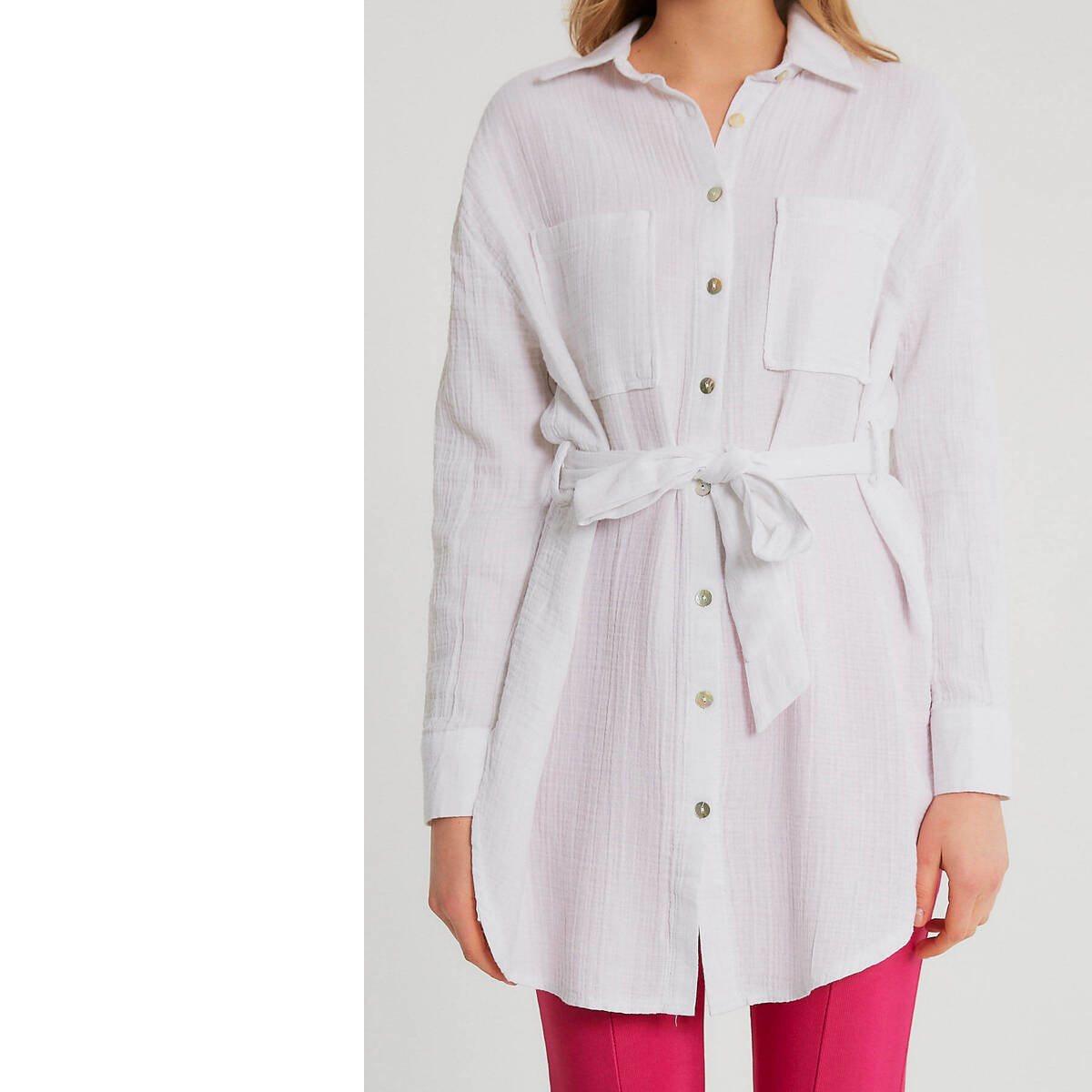 textil Dam Blusar Robin-Collection Blank Skjorta För Kvinnor M Vit