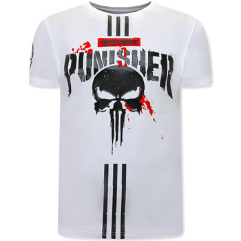 textil Herr T-shirts Local Fanatic Punisher Vit