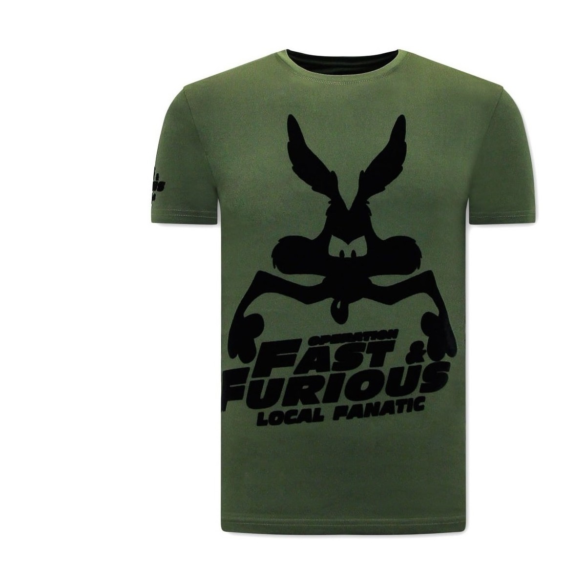 textil Herr T-shirts Local Fanatic Tryck Fast And Furious Grön