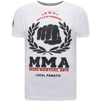 textil Herr T-shirts Local Fanatic MMA Fighter Vit