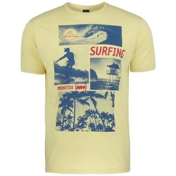 textil Herr T-shirts Monotox Surf Gul