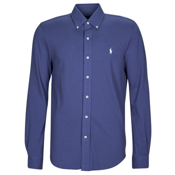 textil Herr Långärmade skjortor Polo Ralph Lauren LSFBBDM5-LONG SLEEVE-KNIT Blå