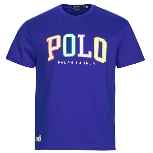 textil Herr T-shirts Polo Ralph Lauren SSCNCLSM1-SHORT SLEEVE-T-SHIRT Blå