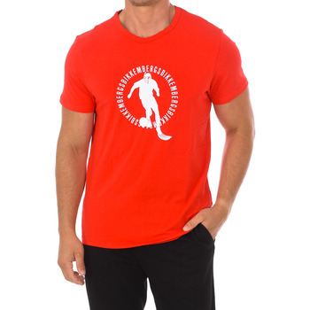 textil Herr T-shirts Bikkembergs BKK1MTS02-RED Röd