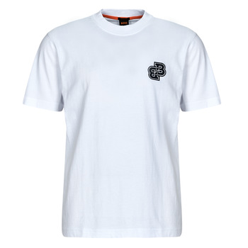 textil Herr T-shirts BOSS Tevarsity Vit