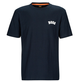 textil Herr T-shirts BOSS T-Prep Marin / Vit