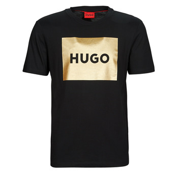 textil Herr T-shirts HUGO Dulive_G Svart / Guldfärgad