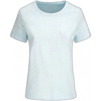 textil Dam T-shirts & Pikétröjor Guess W2GI09 I3Z00 Blå