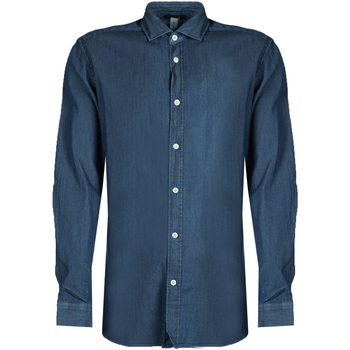 textil Herr Långärmade skjortor Antony Morato MMSL00520 FA400019 Blå