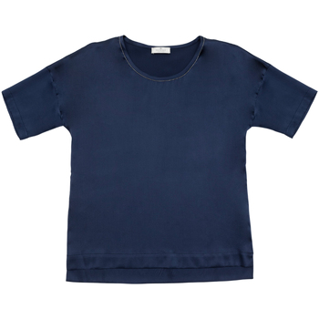textil Dam T-shirts & Pikétröjor Panicale Cashmere  Blå