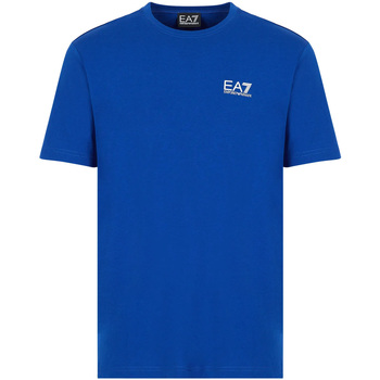 textil Herr T-shirts Ea7 Emporio Armani 3LPT32 PJ02Z Blå