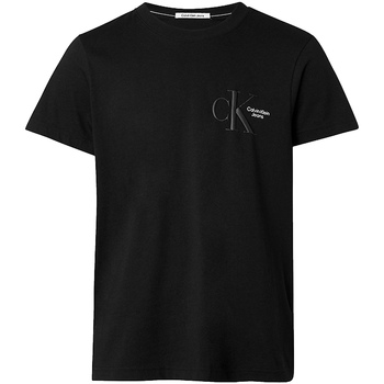 textil Herr T-shirts & Pikétröjor Calvin Klein Jeans J30J320196 Svart