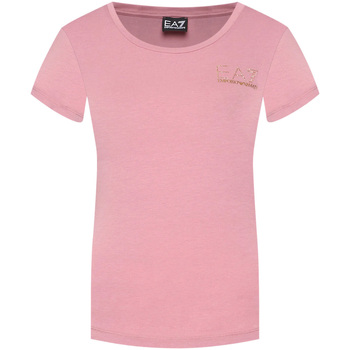 textil Dam T-shirts & Pikétröjor Ea7 Emporio Armani 8NTT65 TJDQZ Rosa