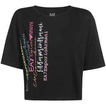 textil Dam T-shirts & Pikétröjor Ea7 Emporio Armani 3LTT39 TJFJZ Svart