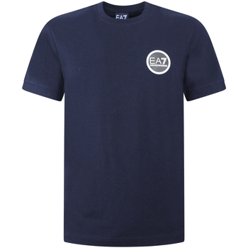 textil Herr T-shirts & Pikétröjor Ea7 Emporio Armani 3LPT13 PJ5MZ Blå
