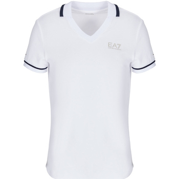 textil Dam T-shirts Ea7 Emporio Armani 3LTF01 TJ9DZ Vit