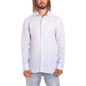textil Herr Långärmade skjortor Borgoni Milano OSTUNI Blå