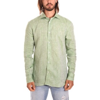 textil Herr Långärmade skjortor Borgoni Milano OSTUNI Grön