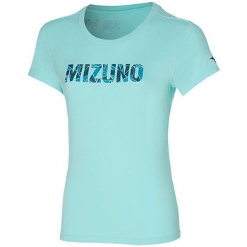 textil Dam T-shirts Mizuno Athletic Tee Blå