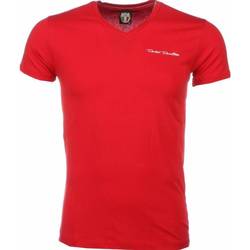 textil Herr T-shirts David Copper  Röd