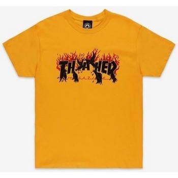 textil Herr T-shirts Thrasher  Gul