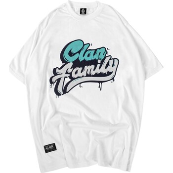 textil Herr T-shirts Clan  Vit