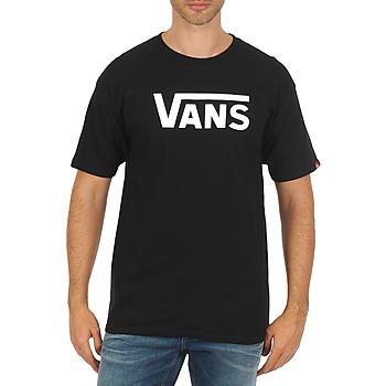 textil Herr T-shirts Vans VANS CLASSIC Svart / Vit