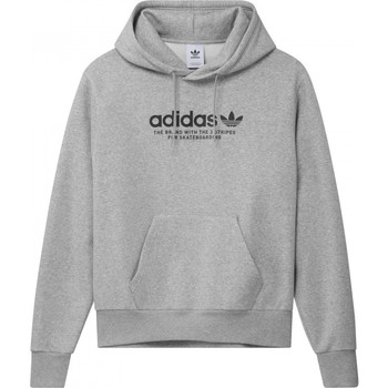 textil Herr Sweatshirts adidas Originals 4.0 logo hoodie Grå