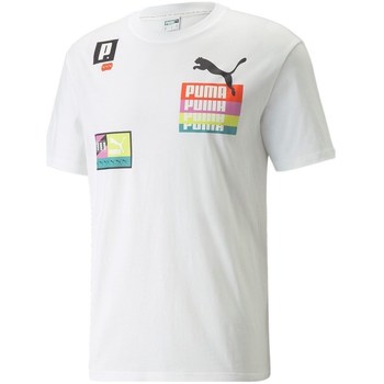 textil Herr T-shirts Puma Brand Love Multiplacement Vit