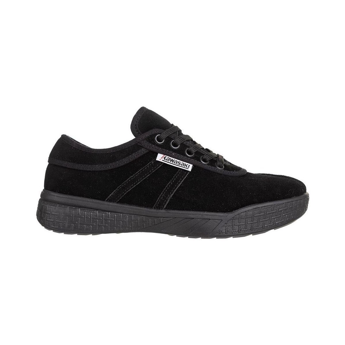 Skor Herr Sneakers Kawasaki Leap Suede Shoe K204414 1001S Black Solid Svart