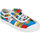 Skor Barn Sneakers Kawasaki Cartoon Kids Shoe W/Elastic K202585 2084 Strong Blue Flerfärgad
