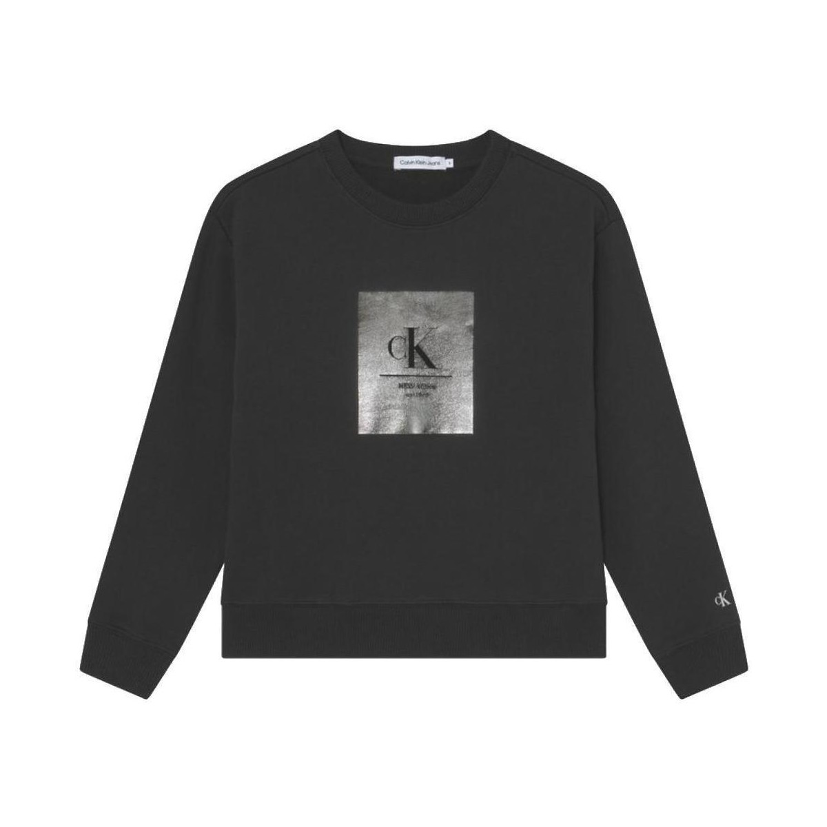 textil Flickor Sweatshirts Calvin Klein Jeans  Svart