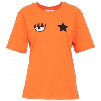 textil Dam T-shirts & Pikétröjor Chiara Ferragni  Orange