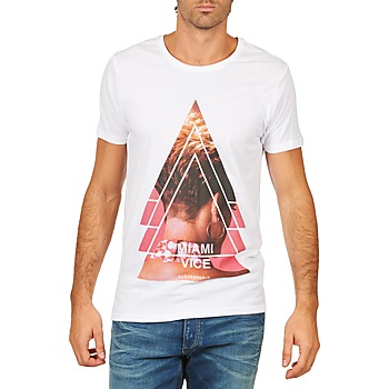 textil Herr T-shirts Eleven Paris MIAMI M MEN Vit