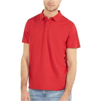 textil Herr T-shirts Guess M2YP25 KARS0 Röd