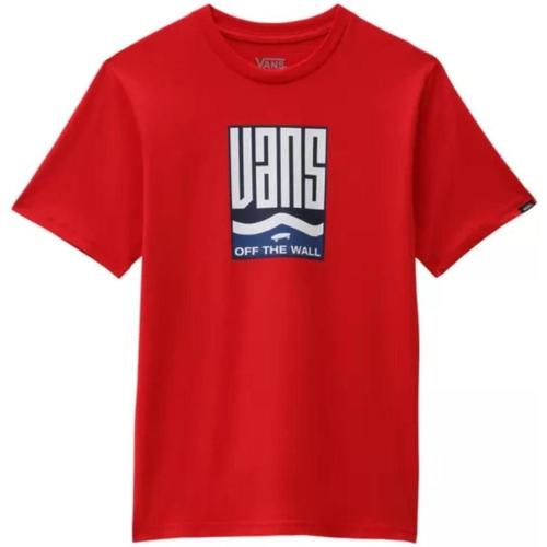textil Pojkar T-shirts Vans  Röd