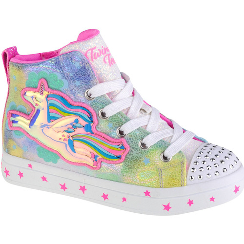 Skor Flickor Sneakers Skechers Twi-Lites 2.0 - Unicorn Galaxy Flerfärgad