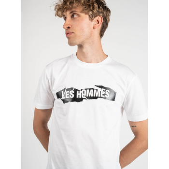 Les Hommes LKT200-703P | Round Neck T-Shirt Vit
