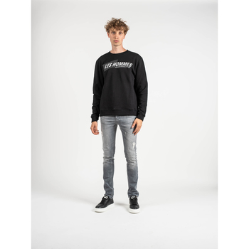 Les Hommes LLH401-758P | Round Neck Sweater Svart