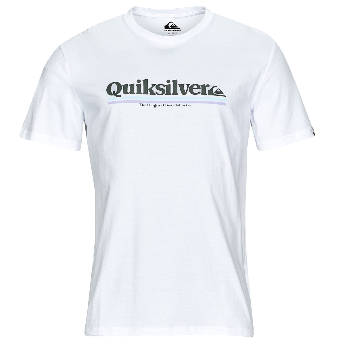 textil Herr T-shirts Quiksilver BETWEEN THE LINES SS Vit / Blå